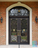 Wrought iron entry doors