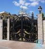 Custom wrought iron main gates, driveway gates