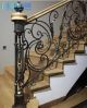 Elegant wrought iron stair balustrades