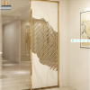 Indoor House Used Laser Cutting Golden Room Divider Aluminum Steel Wall Decoration Partitions 