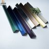 Titanium Gold Mirror Polished Decorative Stainless Steel Corner Flooring Trim 