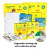 Disposable absorbent underpads Peligrin with adhesive strips