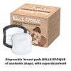 Disposable absorbent breast pads and quot belle Epoque and quot of anatomic shape with superabsorbent