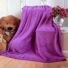 100 Polyester Coral Fleece Blanket with silk strip