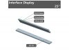 23.1 inch Indoor Shelf Edge LCD Display bar lcd display shelf edge screen For Shelf Use