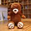 Big Human Size Teddy Bear With Footprints Stuffed Animal Life Size Plush Toys Height 39&quot;51&quot;63&quot;71&quot;79&quot;