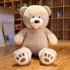 Big Human Size Teddy Bear With Footprints Stuffed Animal Life Size Plush Toys Height 39&quot;51&quot;63&quot;71&quot;79&quot;