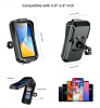 PSM30. Bicycle mobile phone bracket, waterproof bicycle and motorcycle mobile phone bracket, bag with sun shade and touch screen, handlebar mobile phone bracket with 360 degree rotation universal mobile phone bracket suitable for 4.0-6.7 inch mobile phone