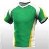 High Quality Wholesale Quick Dry Stretch Polyester Rugby Club Shirt Sublimation Custom Rugby Jersey