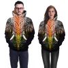 High quality hoodies oem custom Elephant print Sublimation printing custom design mens oversized punk pullover hoodies