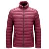 Custom factory recycled fibers lightweight men's padded winter jackets warm waterproof men puffer jacket