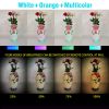 Hollow Vase Night Light Remote Control Night Lamp Vase Lamp Flowers Home Decor for Bedroom Reading Living Room Party Special Gifts