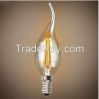 Dimmable E14 4W 8W 400LM WW/CW Candle Bulbs LED Filament Lamps 90-240V