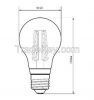 Dimmable E26/E27 6W 600LM WW/CW Globe Bulbs LED Filament Lamp 90-240V