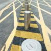 UPARK Outdoor Safety Road Protection 4mm Traffic Barriers Anti-crash Fixed Steel Bollard