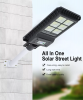 180W Garden Waterproof LED Solar Street Light Support Dimming All In One Aluminum Street Light