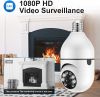 Factory sale E27 Bulb CCTV IP Camera Full HD 1080P wifi Night Vision Full Color Automatic Tracking Digital Indoor Surveillance