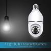 Factory sale E27 Bulb CCTV IP Camera Full HD 1080P wifi Night Vision Full Color Automatic Tracking Digital Indoor Surveillance