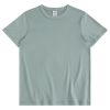 250g carbon brushed round neck short-sleeved t-shirt pure cotton