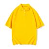 Solid color plain weave double yarn cotton slim fit short-sleeved shirt men