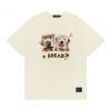 270g street retro creative fun print couple short sleeve men's hiphop t-shirt