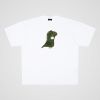 250g cotton graffiti hand-painted kids with green dinosaur casual oversize short sleeve T-shirt