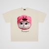 250g cotton strawberry cat casual oversize big board short sleeve T-shirt