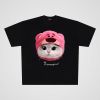 250g cotton strawberry cat casual oversize big board short sleeve T-shirt