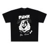 250g cotton Punk dog cartoon casual short sleeve T-shirt