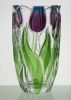 machine pressed flower Glass Vases