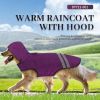 Deardogs hooded warm raincoat.Ordering products can be contacted by email.