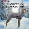Deardogs soft warm belly cotton-padded jacket.Ordering products can be contacted by email.