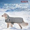 Deardogs with switch can heat cotton-padded jacket.Ordering products can be contacted by email.