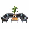 Aliminium U Corner Sofa Set