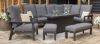 Aluminium Corner Dining Set - Fire Pit Table & Armchair