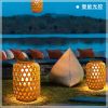 Solar imitation bamboo lanterns outdoor courtyard decorative lights Chinese New Year courtyard portable lawn lights prepared solar lights
