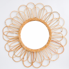 Rattan wall mirror