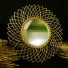 Rattan wall mirror