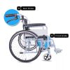 Light Weight Folding Wheel Rehabilitation Therapy Supplies 100 Kg Wheelchairs Prices Manual Wheelchair Disabled