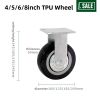  4 5 6 8 Inch PVC/PU Heavy Duty Industrial PP Plastic Core Swivel Plate Caster Wheel with Brake for Trolley Ruedas Pesadas pictures & photos 4 5 6 8 Inch PVC/PU Heavy Duty Industrial PP Plastic Core Swivel Plate Caster Wheel with Brake for Trolley Rue