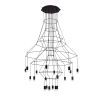 Italian designerï¼Œbig hotel chandelier modern lamp hot sale black / gold modern chandelier