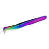 New Arrival Multi Colors Eyelash Tweezers Stainless Steel Eyelash Tweezers with Private Label and Customize Packaging