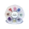 Color Premade Fans Lashes 5D | 1000 Colored Lash Extensions Easy Fans | 7 Mixed Color Easy Fan Volume Eyelashes 13mm, Thick 0.07, Curl D - False Eyelash