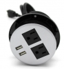 Us Round Power Outlet with USB Port