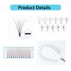 7D Short Stem 0.07 Eyelash Extension Fans D Curl Premade Volume Fan Lashes Jet Black Volume Eyelashes