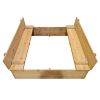 Kindergarten Outdoor Solid Wood Children's Sandbox Courtyard Home Dredging Pit Fence Large Sand Table Play Sand Equipmen