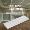 White gesso coating 4 sides and water-based primer for 3 side FJEG radiata Pine baseboard
