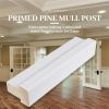 White gesso coating 4 sides and water-based primer for 3 side FJEG radiata Pine Mull Post