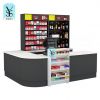 New Style Convenience store MDF wood retail cashier counter checkout table