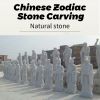12 zodiac stone sculpt...